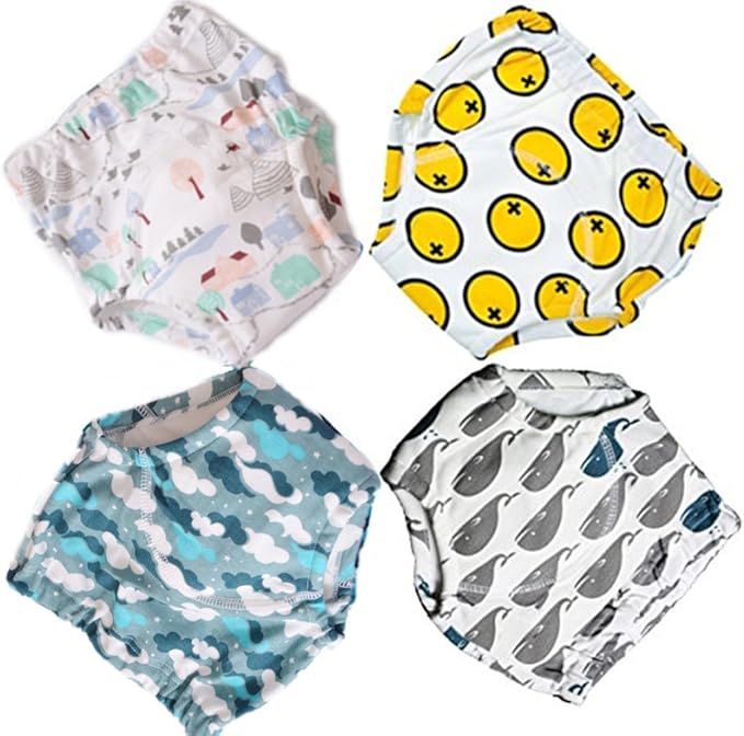 Potty Training Pants for Baby and Toddler Boys Girls, Baby Underwear 4 Pack