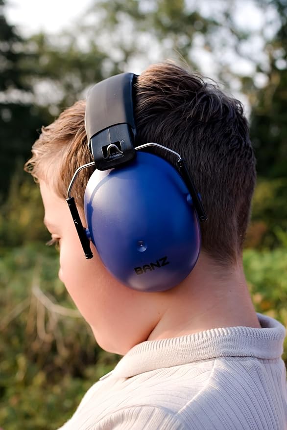 BANZ Kidz Earmuffs 2 Years & Older - Loud Noise Cancelling Kids Headphones & Toddler Ear Muffs, Size Adjustable