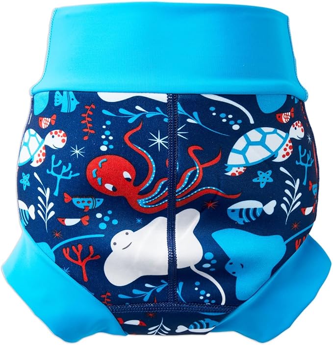 Splash About Happy Nappy Reusable Swim Diaper, Under The Sea, 6-12 Months