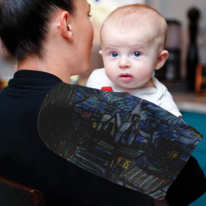 The Starry Night (Van Gogh 1889) Burp Cloth - Fleece