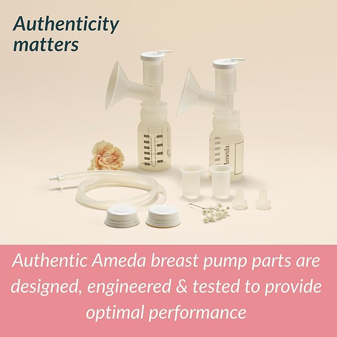 Ameda Universal Silicone Replacement Diaphragms | Ameda Pump Parts | 2 Count | Diaphragms | Compatible with MYA Joy, MYA Joy Plus and Pearl Breast Pumps | Breast Pump Parts