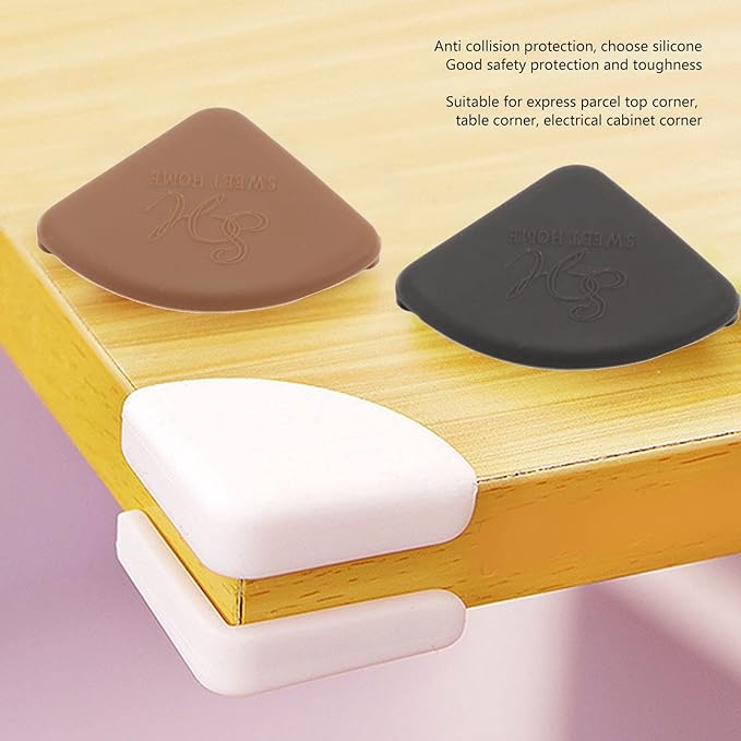 RiToEasysports Corner Furniture Guard, 30pcs Edge Security Silicone Soft Bumper Safe Slim Furniture Edge Bumper for Children Infant