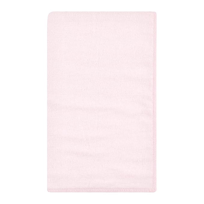 Hudson Baby Unisex Baby Cotton Flannel Burp Cloths, Pink Gray Elephant, One Size