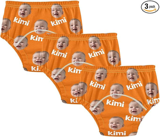 Joko Ivery 1 Halloween Yellow Custom Potty Training Pants Traning Potty Panty Cotton for Girls Toddlers Boys 3T 3Pcs