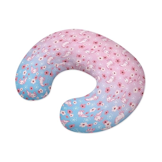 Salamander Flower Baby Breastfeeding Pillow Cover Nursing Cover for Newborn Girls Boys Super Soft and Comfortable for Home, 2 Packs