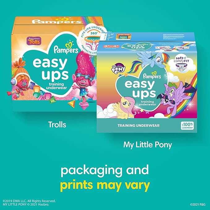 Pampers Easy Ups Training Pants Girls and Boys, 4T-5T (Size 6), 86 Count, Giant Pack