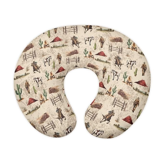 Horse Nursing Pillow Cover for Bottle Feeding, Removable Breathable Nursing Pillow Case for Baby Boy Girl, Durable Custom Gifts