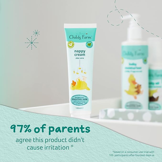 Childs Farm baby nappy cream unfragranced 100ml