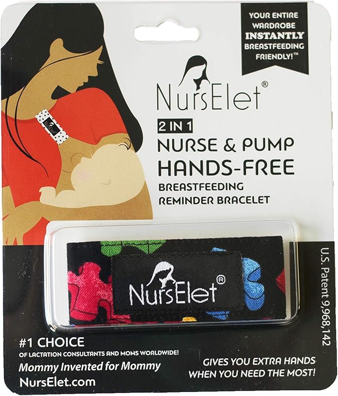 Nursing Bracelet, Hands-Free Shirt Holder Becomes Your Reminder Bracelet