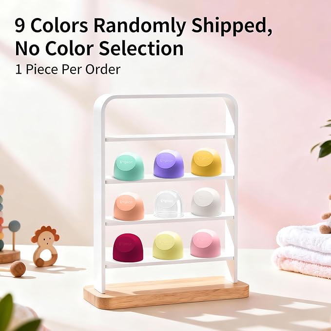 Pigeon Wide-Neck Baby Bottle Replacement Cap - Random Color Shipment (1 Pack), BPA-Free Food-Grade Plastic, Leak-Proof & Durable, 9 Vibrant Colors (No Color Selection)