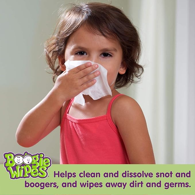 Saline Nose Wipes by Boogie, for Baby & Kids, Face, Hand & Body, FSA/HSA Eligible, Made with Vitamin E, Aloe, and Natural Saline, Lavender Scent, 90 Count (Pack of 1)
