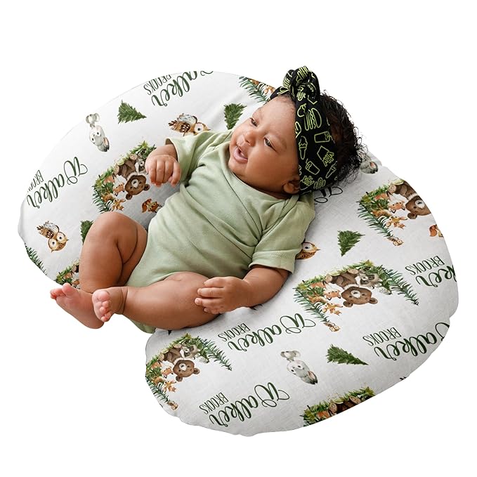 Dyoart Baby Nursing Pillow Cover,Personalized Name Soft Nursing Covers,Breastfeeding Pillow Slipcover for Bottle Feeding,Gifts for Infant,Dinosaur(one Size)