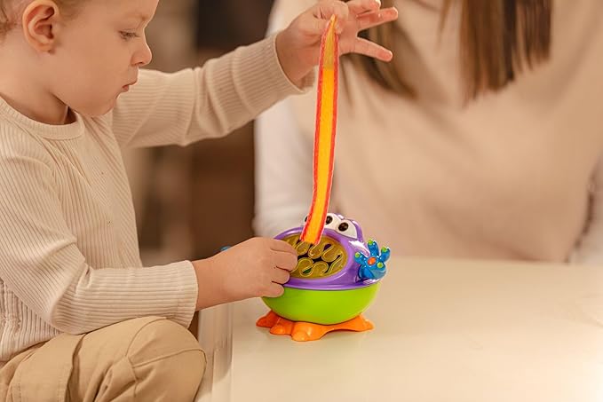 Nuby 3-D Monster Toddler Snack Containers - Spill-Proof Snack Cups for Toddlers with Soft Silicone Flaps - BPA-Free, Dishwasher-Safe