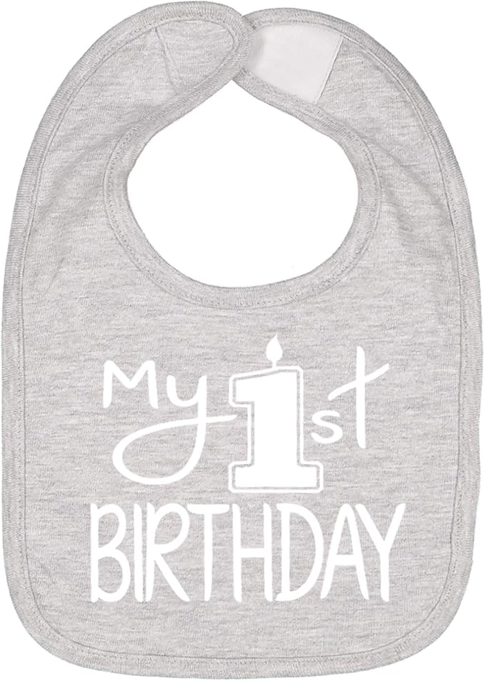Aiden's Corner Handmade Cute Baby Boy Girl First Birthday Smash Cake Bibs My 1st Birthday Bib