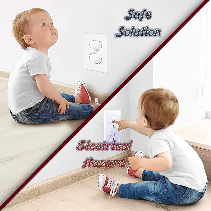 Baby Safety Kit - Outlet Cover - 30 Pack - Finger Pinch Guard - 4 Pack…