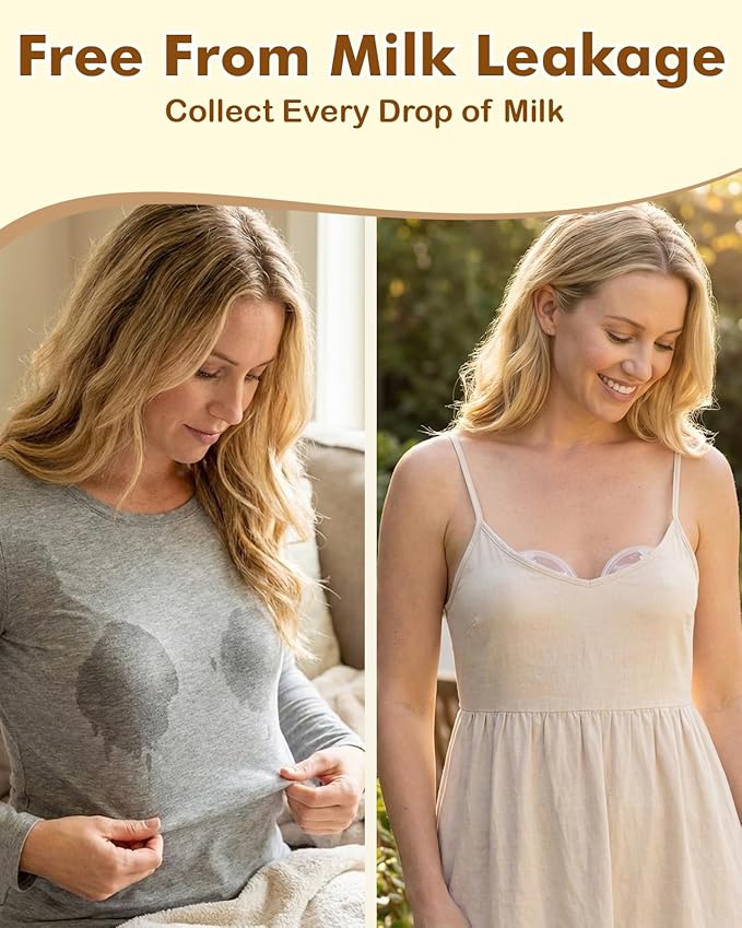 Lictin Breast Milk Collector, Milk Collectors for Breastfeeding, 2PCS Breastmilk Cups, 60ML Milk Collection Shells with 10PCS Milk Storage Bags(Silicone Storage Box), Milk Catcher for Nursing Moms