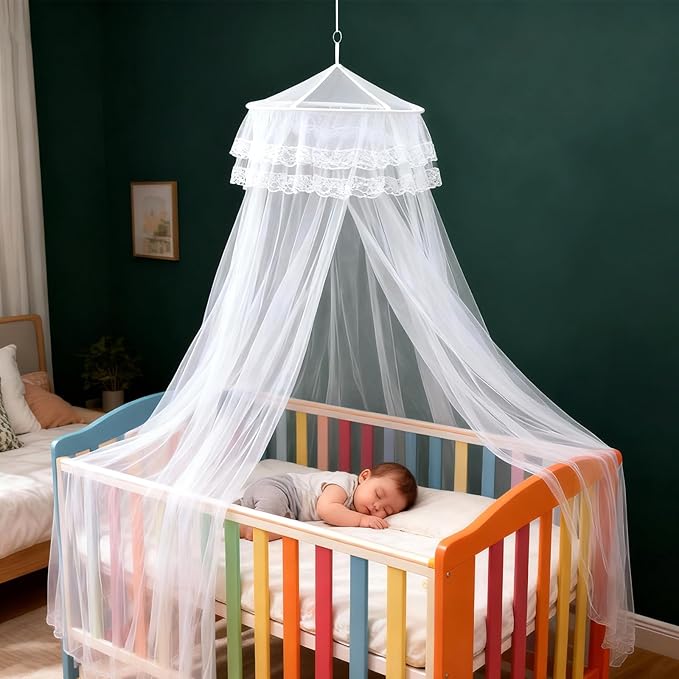 STOBOK Mosquito Net,Baby Canopy Bed Netting,