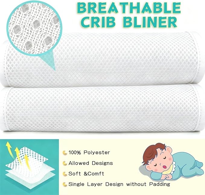 Toddlers' Bed Rail Protecter,Easy InstallEnhanced Safety Mostly Fit (4pc-White)