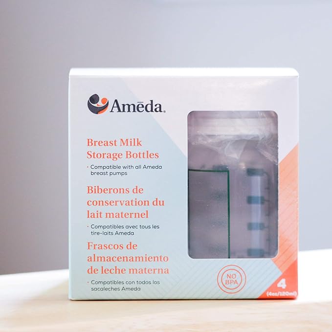 Ameda Breast Milk Storage Bottles (Pack of 2)