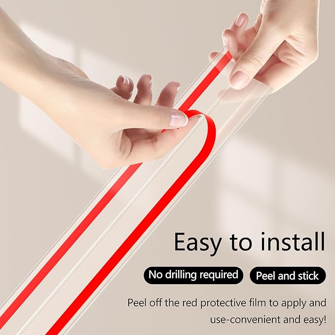 30x30mm Self Adhesive Corner Guard, 8pcs 39.4" Wall Corner Protector Strip, Flexible PVC Edge Trim, Peel and Stick Corner Protection for Furniture, Wall Edges & Table Corners