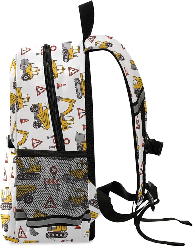 Toddlers Backpack Kids Truck Childish Bookbag for Boys Girls 3-6 Years Preschool Kindergarten Cute Mini Bags with Safety Leash Daypack