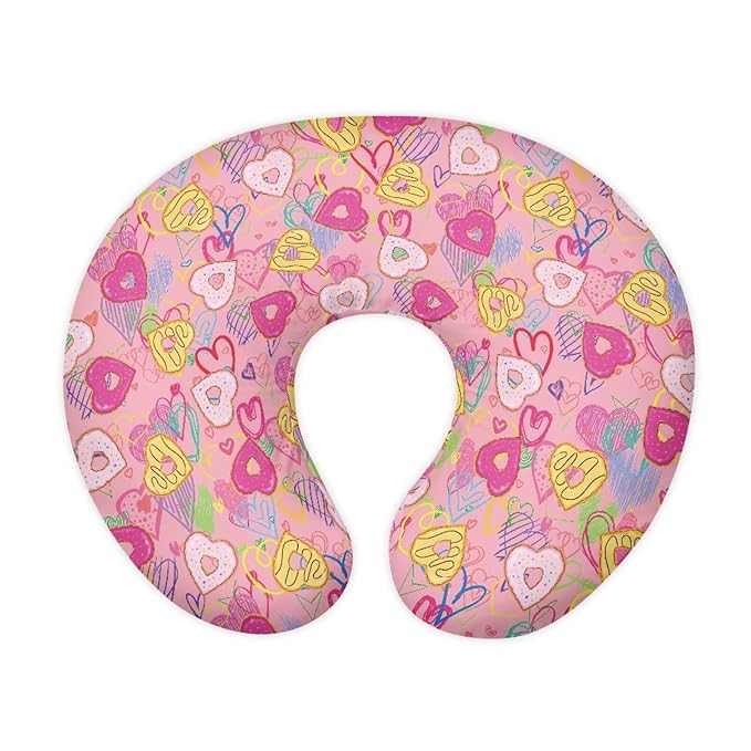 Love Donuts Nursing Pillow Cover, Premium Quality Soft Breast Feeding Pillow Covers Great for Breastfeeding Moms