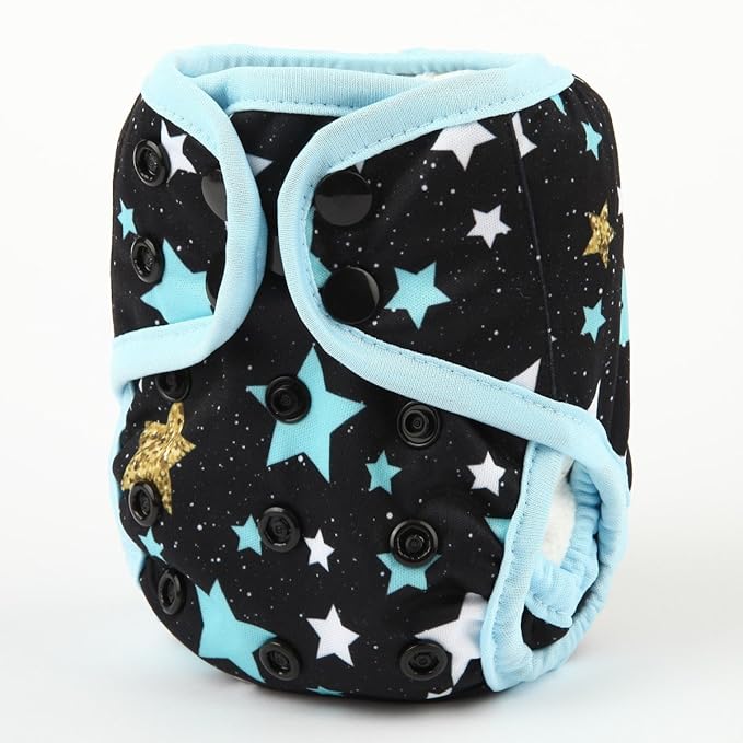 Newborn Baby Diaper Nappy Cover 8lbs-10lbs (Stars)