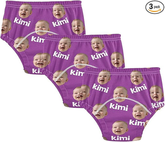 Joko Ivery 1 Purple Custom Potty Training Pants Reusable Traning Potty Panty for Boys Toddlers Girls 2T 3Pcs