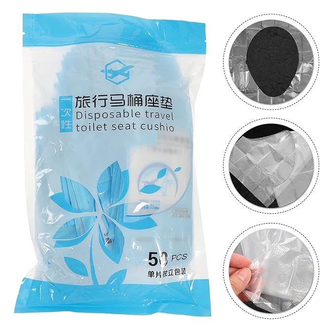 Healifty 2bags Disposable Toilet Seat Covers Cushions for Travel Public Restrooms Individually Packaged Portable Tear Resistant for Adults Boys and Girls