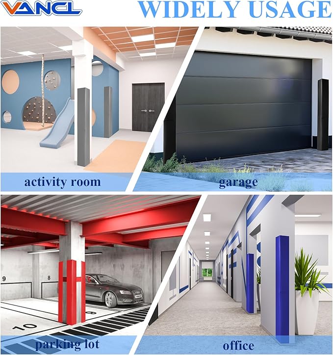 Light Grey Wal Corner Padding 2" Thick Wall Corner Safety Padding Heavy Duty Waterproof Durable 2 Sides Wall Corner Guards for Protector