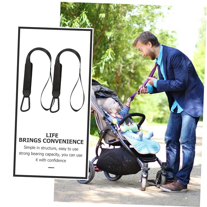 2 Pcs Stroller Safety Wrist Strap Stroller Straps Pram Short Leash Highchair Replacement Straps Pram Wrist Strap Baby Stroller Infant Carriers Wheelchair Trolley Newborn Polyester