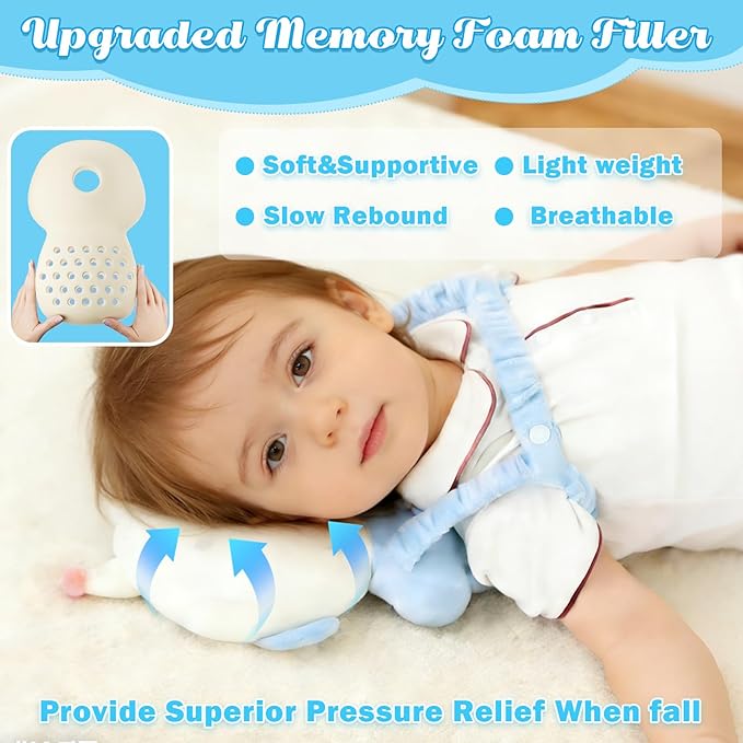Baby Head Protector Cushion Backpack for Walking & Crawling. (Pad-Astronaut New)