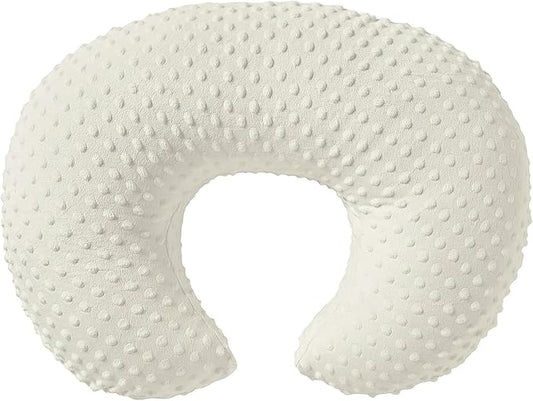Baby Nursing Pillow Cover, Nursing Pillow Slipcovers for Breastfeeding Moms, Ultra-Soft Fit Standard Infant Nursing Pillows for Infant Newborn Baby Boy Girl (Pristine)