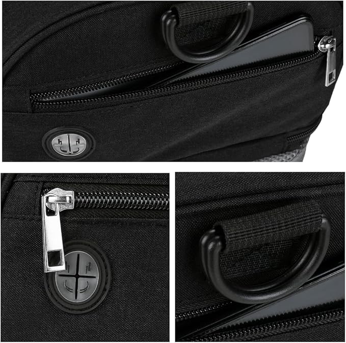 Breast Pump Bag - Small Size Cooler and Moistureproof Backpack Double Layer for Mother Baby Bottle Breast Milk Pump Outdoor Working Backpack Lunch Bag (Black)