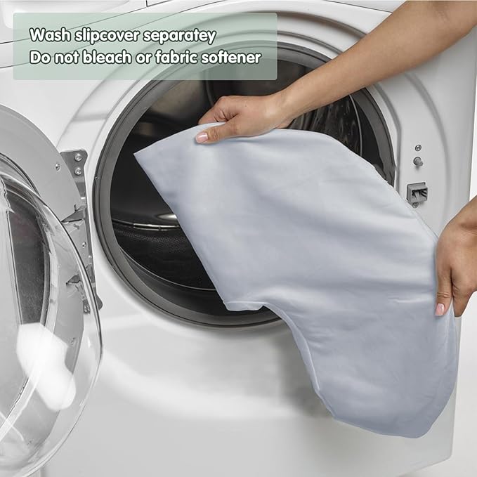 Winmany Baby Waterproof Nursing Pillow Cover Newborn Breastfeeding Pillowcase Soft Replaceable Slipcover for Boys and Girls