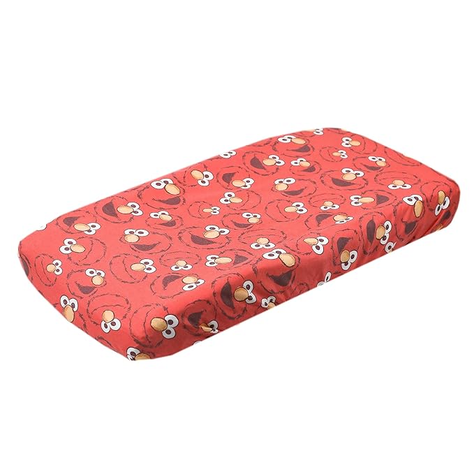 Copper Pearl Premium Knit Changing Pad Cover Soft, Stylish, and Universal Fit for All Standard Diaper Changing Pads, Trendy Design Changing Pad Covers, Elmo