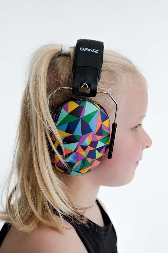 BANZ Kidz Earmuffs 2 Years & Older - Loud Noise Cancelling Kids Headphones & Toddler Ear Muffs, Size Adjustable