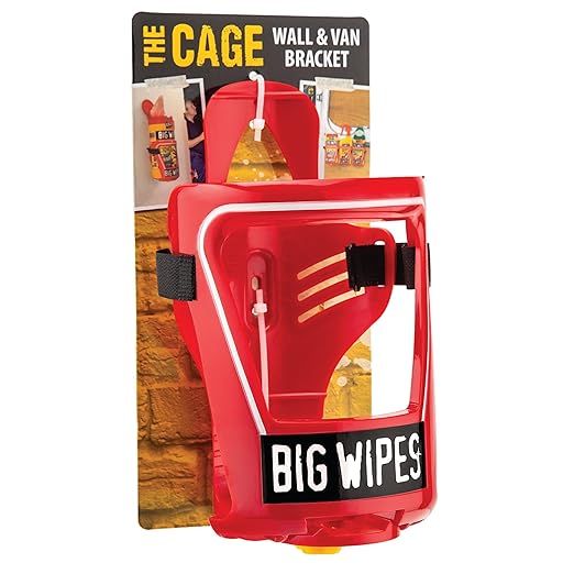 Big Wipes The Cage Heavy Duty Wipe Holder Bracket, Universal Wipes Container And Dispenser Alternative For Van, Workshop, Garage Or Mobile Trade Setups