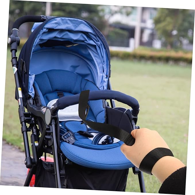 2 Pcs Stroller Safety Wrist Strap Stroller Straps Pram Short Leash Highchair Replacement Straps Pram Wrist Strap Baby Stroller Infant Carriers Wheelchair Trolley Newborn Polyester