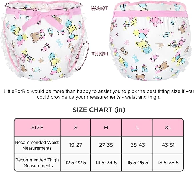 Littleforbig Silky Adult Ribbon Omutsu Diaper Wrap Cover Washable Adjustable Reusable Waterproof - Baby Cuties