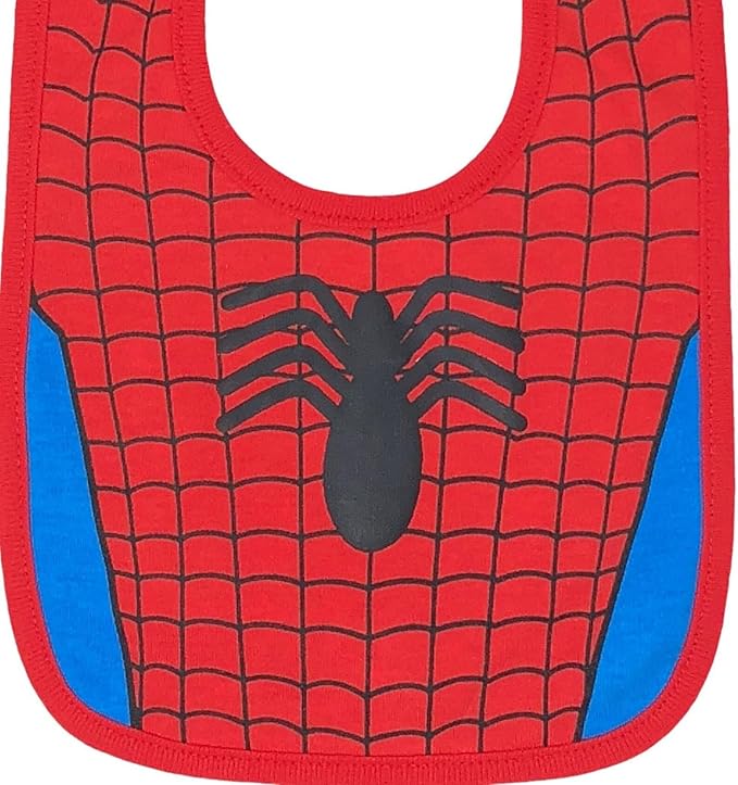 Marvel Avengers Hulk Spider Man Thor Iron Man Captain America 6 Pack Bibs One Size