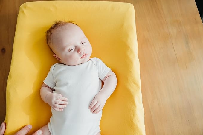 Copper Pearl Premium Knit Changing Pad Cover Soft, Stylish, and Universal Fit for All Standard Diaper Changing Pads, Trendy Design Changing Pad Covers, Banana