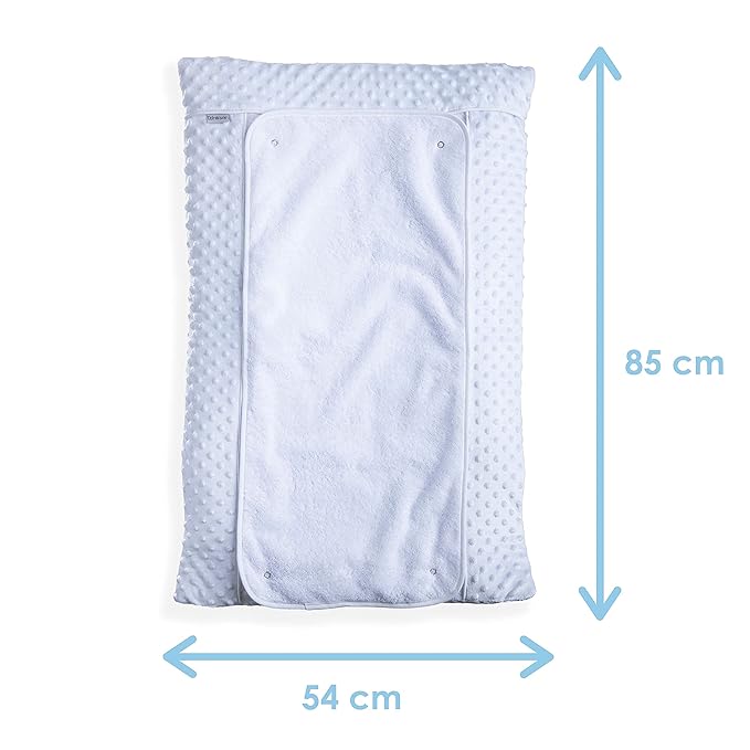 Clair de Lune Dimple Luxury Changing Mat (White)