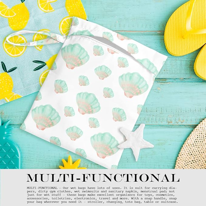 Wet Bag Wet Dry Bag for Swimsuit Travel Beach Pool Stroller Diapers Dirty Yoga Gym Clothes Waterproof Reusable