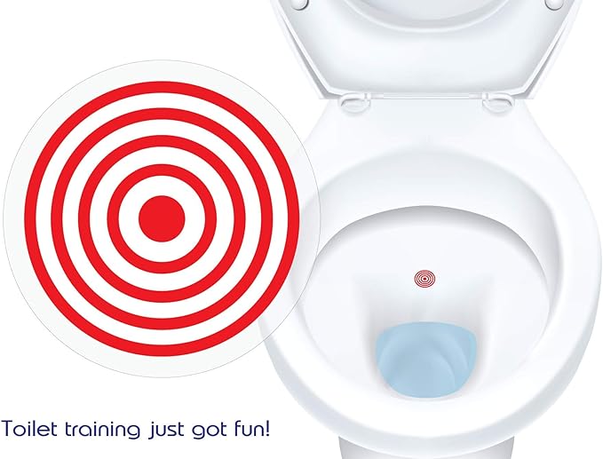 Kids Pack - Toilet Target Stickers with Sticker Applicator Smoothing Tool, Potty Stickers for Potty Training, Toilet Targets for Potty Training Boys. Toilet Stickers for Boys Aim.