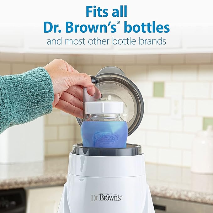 Dr. Brown’s Deluxe Baby Bottle Warmer and Sterilizer, for Baby Bottles and Baby Food Jars with Microwave Steam - for Baby Bottles, Nipples, Bottle Parts, Pacifiers, Teethers and Breast Pump Parts