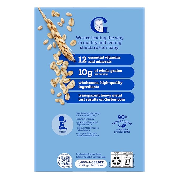 GERBER 2nd Foods Multigrain Baby Cereal 4x16oz
