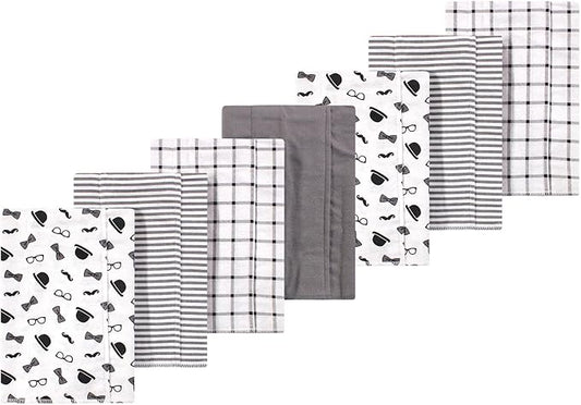 Luvable Friends Little Treasure Flannel Burp Cloths 7pk, Dapper Lad