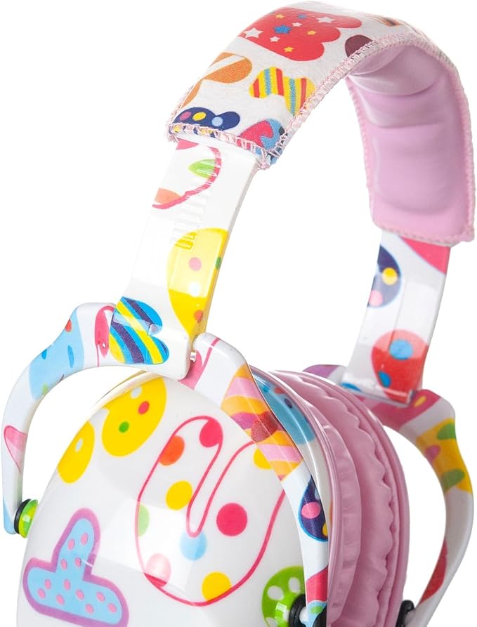 Kids Hearing Protection,25dB NRR Noise Reduction,Sound Proof for Kids,Toddler,Safety Earmuffs for Concert,Airplane,Autism,Monster Jam,Travel,School- Pink Letter