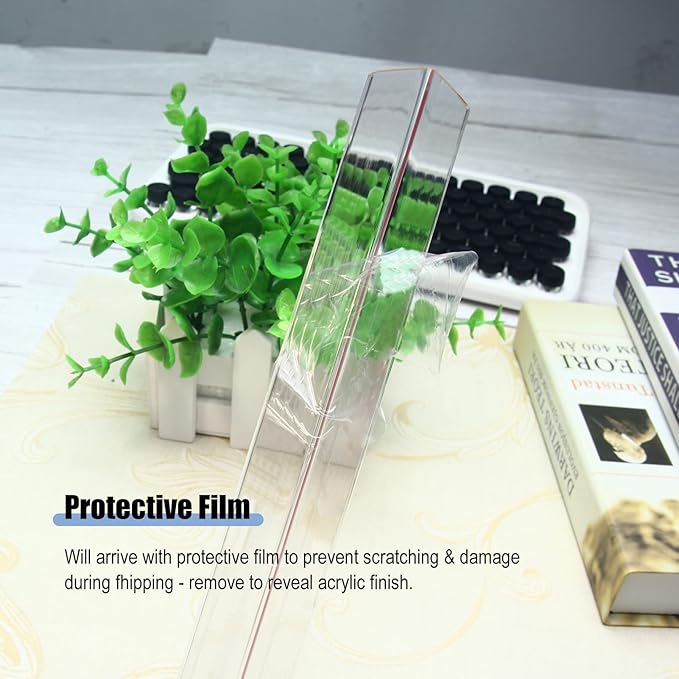 ERRULAN Edge Protector Strip Clear, 80/100/120/150cm Long Corner Guard for Hotels Restaurant School, L-Shaped Wall Guards to Protect Walls (Color : WxL, Size : 3x120cm/1.18x47.24 in)